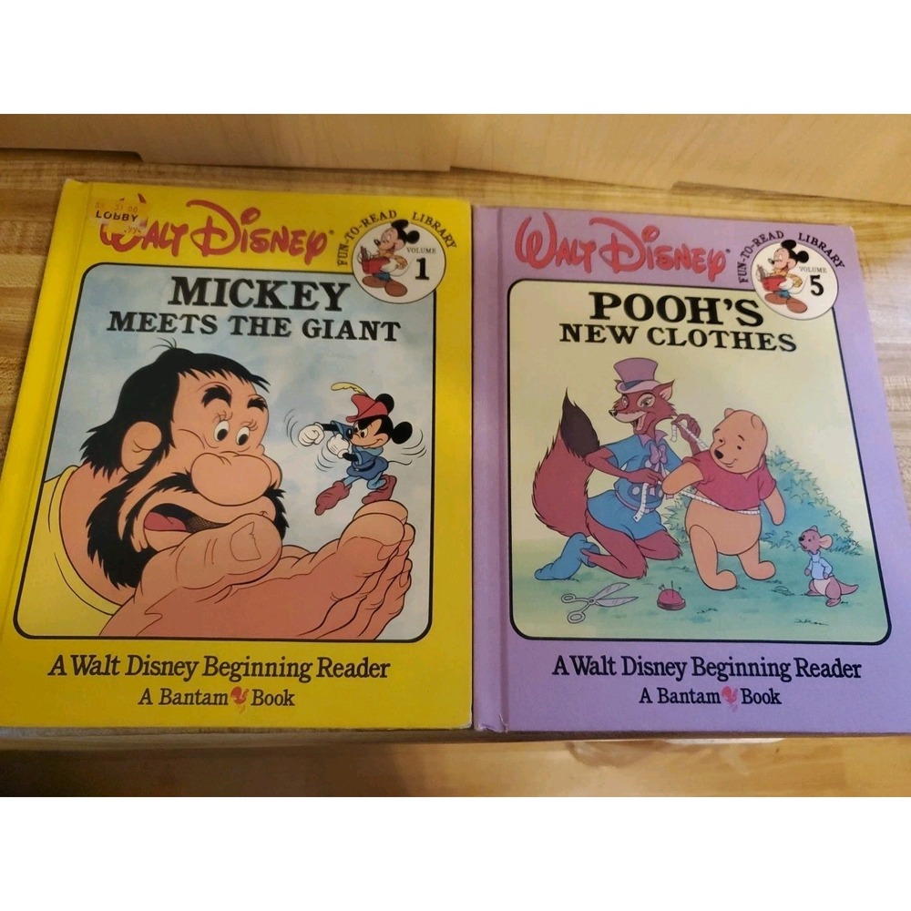 Vintage Walt Disney Beginning Reader Vol 1 & 5